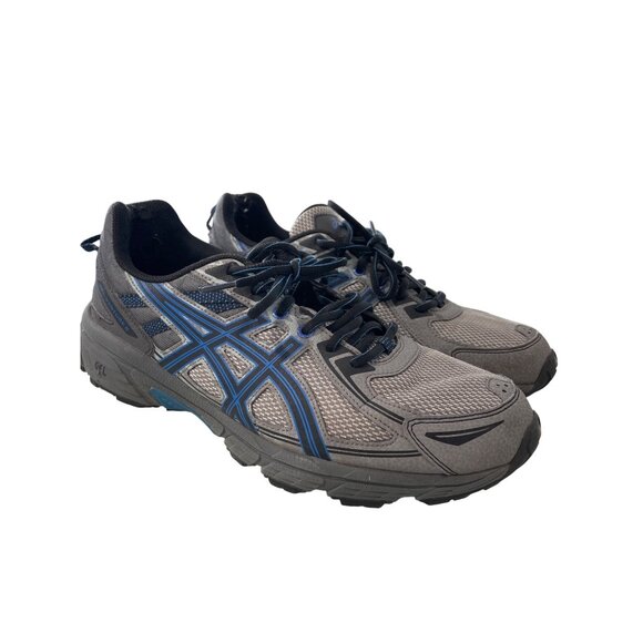 Asics Gel Venture 6 Running Shoes Size 12 Gray Blue Mesh Trail Outdoor Sporty main image 5